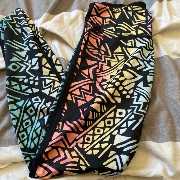 💋Onzie rainbow full length leggings💋 - Picture 2 of 4